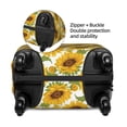 thumbnail image 4 of Haiem Sunflowers Luggage Cover Printed Suitcase Covers for Luggage Elastic Washable Suitcase Protector Fits 18-32 Inch Luggage-X-Large, 4 of 9