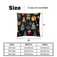 thumbnail image 5 of Christmas Covers Throw Pillow Set - 2 Pack Throw Pillow Inserts Included - Unique Patterns - 16x16, 18x18, 20x20 Inches for Home Decor - Throw Pillow - Decorative Pillows, 5 of 6