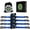 Blue, variant on Retractable Ratchet Straps 4 Pack Black - 1500LBS Break Strength Safety Lock S Hooks for Cargo, Truck, Motorcycle