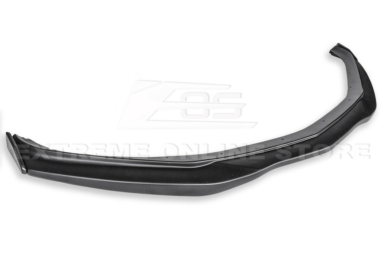 EOS T6 Style Front Bumper Lower Lip Splitter with Carbon Fiber Side End Cap Extension Pair Carbon Fiber Extreme Online Store for 2016-2018 Chevrolet Camaro LS/LT/RS Models 
