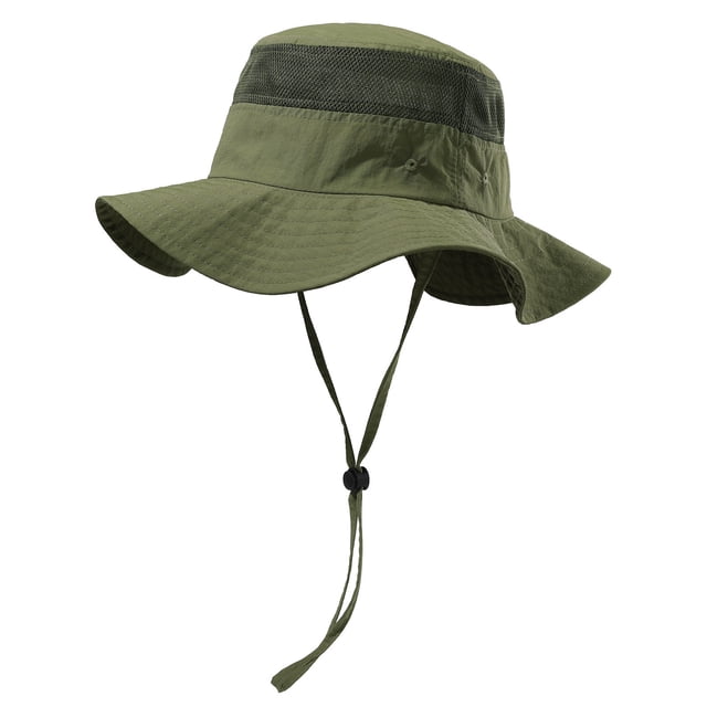 MIASHUI Lightweight Adjustable Sun Hat for School Children Outdoor Beach Activities Green,One Size