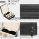 thumbnail image 5 of Portable 3-Slot Glasses Storage Travel Sunglass Organizer Zipper Box Jewelry Leatherette Display Case Collector zz4, 5 of 5