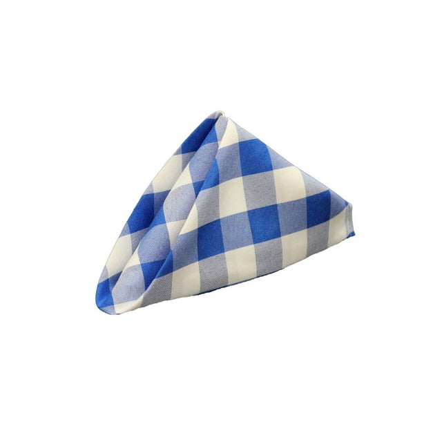 Napkins 21"x21"Fabric 6.0 oz. 100% Textured Polyester Filament color BLUE pattern 12/ Pack