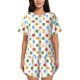 thumbnail image 1 of Fotbe Undersea Animals Conjunto de Pijama Estampado para Mujer, 2 Piezas, Ropa de Dormir con Camiseta de Manga Corta y Shorts Suaves-4X-Large, 1 of 6