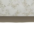 thumbnail image 4 of Zoey 10 Piece Polyester King Comforter Set, Gold Floral Design Print, White - Saltoro Sherpi, 4 of 5