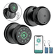 thumbnail image 1 of erradura Digital Huella y App Compatible con Alexa y Google Xtellar negro, 1 of 3