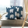 thumbnail image 6 of LALILO Throw Pillow Covers Blue Christmas Winter With White Polar Cushion Cover 18" x 18", 2 Pack, 6 of 6