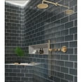 thumbnail image 2 of Apollo Tile   40 Pack 3-in x 6-in Ash Gray Rectangular Subway Glossy Finished Glass Mosaic Wall Tile (5 Sq ft/case), 2 of 9