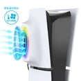 thumbnail image 2 of IPEGA All-in-One RGB Cooling Fan Faceplate for PS5 Slim - Smart Temperature Control Cooler with 4-Port USB HUB, Universal Fit, Colorful LED Lighting, Console Performance Upgrade, 2 of 5