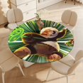 thumbnail image 4 of Kung Fu Panda-theme Fitted Round Tablecloths Elastic Edged Table Covers Waterproof Table Cloth for Kitchen Holiday Party Tables Decor 150cm, 4 of 6