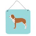 thumbnail image 1 of Caroline's Treasures Spanish Hound Tablero de ajedrez azul para colgar en la pared o en la puerta BB3691DS66, 6 x 6, multicolor Caroline's Treasures BB3691DS66, 1 of 1