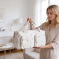 thumbnail image 3 of Klon Tote Lightweight Quilted Large Multifunction Maternity Changing For And Weekend Travel Backpack For Everyday Use Lightweight Spacious Holder Durable Gear Organizer For Weekend, 3 of 4