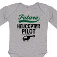 thumbnail image 4 of Inktastic Future Helicopter Pilot Boys or Girls Long Sleeve Baby Bodysuit, 4 of 5