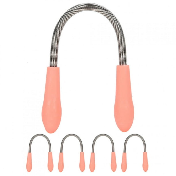 5 piezas de removedor de vello facial, resorte original para eliminar el vello facial, mejillas y mentón, herramienta para eliminar el vello