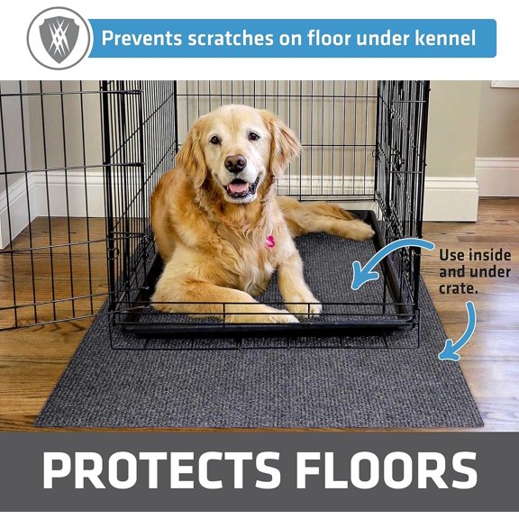 Premium Dog Crate Mat Liner - Absorbent, Waterproof, Non-Slip, Washable Puppy Pee Pad for Kennel Training (30x45 Inch)