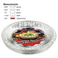 thumbnail image 2 of Pactogo 10" (Actual Top-Out 9-5/8 Inches - Top-In 8-3/4 Inches) Aluminum Foil Pie Pan1 3/16" - Disposable Baking Tin Plates (Pack of 200), 2 of 6