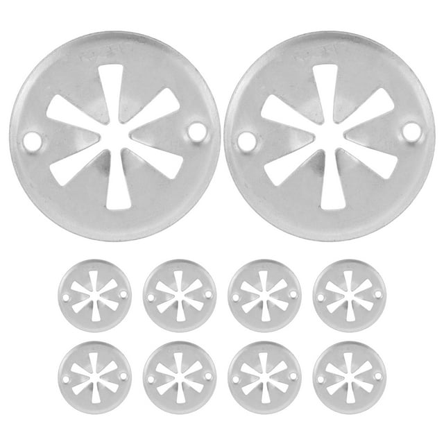 10pcs Exhaust Heat Shield Clips Car Underbody Fastener Metal Lock Washer Clips Automotive Heat Shield Fasteners Car Heat Shield Metal Fasteners