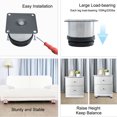 thumbnail image 5 of 2 Inch Furniture Legs Stainless Steel Feet Sofa Table Cabinet Shelves Leg Replacement Adjustable Height 5pcs, 5 of 7