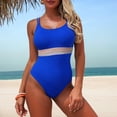 thumbnail image 5 of Odbmxy Bathing Suits for Women Plus Size One-Piece Summer Racerback Women Swimsuits Adjustable Blue Tummy Control Bikinis, 5 of 6