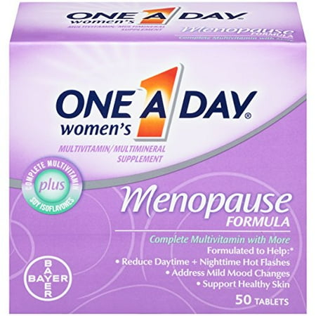 4 pack One-A-Day Ménopause Formule multivitamine pour femmes, 50 comprimés Bouteille Chaque