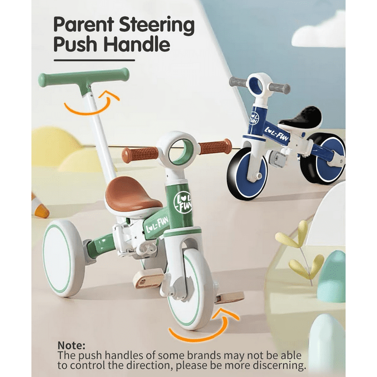 LOL FUN 5 in 1 Balance Bike for Toddlers 1 4 Years Old Boys Girls Toy