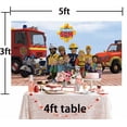 thumbnail image 6 of Fireman Sam Backdrop Banner Party Supplies Poster Movie Theme Background for Photography Birthday Decorations, 6 of 6