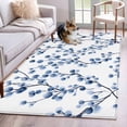 thumbnail image 3 of Blue Eucalyptus Area&nbsp;Rug 3x5ft Spring Botanical Branch Leaf Plant Abstract Art Non-Slip&nbsp;Washable Square&nbsp;Rugs Soft Felt Indoor Floor Mat for Bedroom Kitchen Living Room Bathroom, 3 of 9