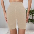 thumbnail image 6 of Arlun Women's Leggings 3D Anti-Cellulite High-Waist Sculpting Push-Up Yoga Fitness Workout Pants Solid Color Casual Peach-Shaped Design Comfy Sports Bottoms Beige M, 6 of 7