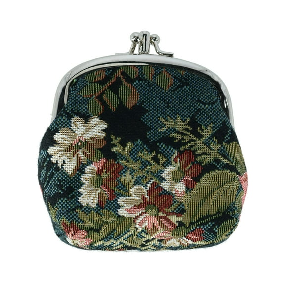 CTM Floral Print Tapestry Coin Purse Wallet (Women)