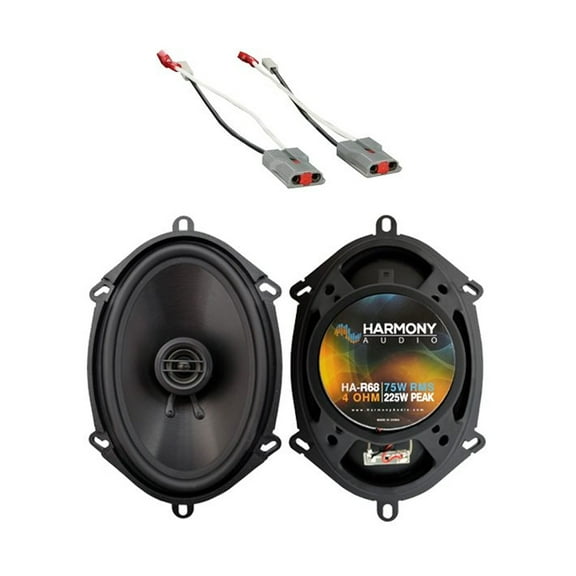 Fits Ford Mustang 1986-1993 Rear Side Panel Replacement Harmony HA-R68 Speakers