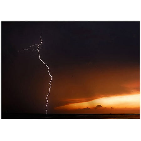 Trademark Art  Lightning Sunset I  Canvas Art by Kurt Shaffer Trademark Art  Lightning Sunset I  Canvas Art by Kurt Shaffer: Artist: Kurt Shaffer Subject: Landscape Style: Contemporary Product Type: Gallery-Wrapped Canvas Art