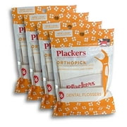 Plackers Orthopick Flosser for Braces, Pack of 4 (36 Flossers Each)