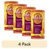 (4 pack) Metamucil 4-in-1 Psyllium Fiber Supplement, Real Sugar Orange, 72Tbsp