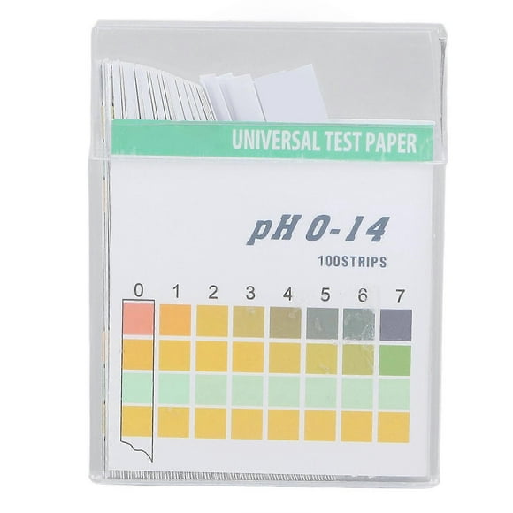 100 Pack Professional pH Test Strips, Accurate and Universal, for Cosmetics, Drinking Water, Soil, pH 0 to 14