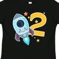 thumbnail image 4 of Inktastic Rocket Space Ship Happy Second Birthday Boys or Girls Toddler T-Shirt, 4 of 5