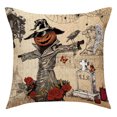 thumbnail image 2 of Fiudx Ofertas flash del día solo en línea Juegos de almohadas decorativas de Halloween, cojines estampados de lino, juegos de cojines para sofá para el hogar, 2 of 6