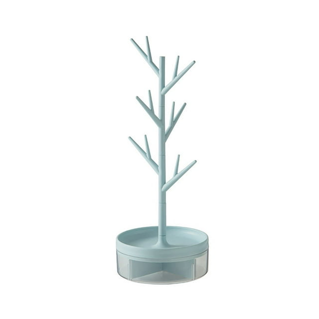 Christmas Tree Stand Jewelry Storage Rack, Necklace Display Rack, Earrings, Hair Accessories, Earring Boxes, Jewelry Boxes, Rotating Tree Jewelry Rack Christmas Tree Storage
