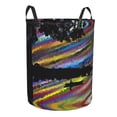 thumbnail image 2 of ZICANCN River Landscape Psychedelic Laundry Basket Organizer - Dirty Clothes Hamper for Bathroom Kids Girls Boys Laundry Hamper Small, 2 of 8