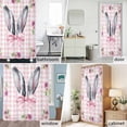 thumbnail image 2 of Easter Bunny Ears Shower Curtain Set with Hooks, Spring Daisy Floral Waterproof Fabric Bathroom Curtains Decor Home Accessories,Stall 36 X 72 Inch, 2 of 9