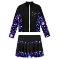 thumbnail image 5 of Nyeemya Kids Girls 2 Pieces Tennis Golf Dress Set Figure Ice Skating Dance Suit Rhinestone Black 6, 5 of 7