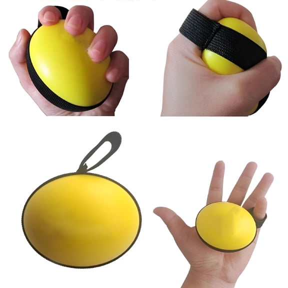 XIRQI Hand Exerciser Foam Grip Strengthener for Rehabilitation, Finger Muscle Training, Stress Relief, and Physical Therapy Recovery