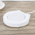 thumbnail image 4 of Peahefy warmer heater,Heater Pad,110V  White Electric Powered Cup Warmer Heater Pad Coffee Tea Milk Mug US Plug,US plug, 4 of 7