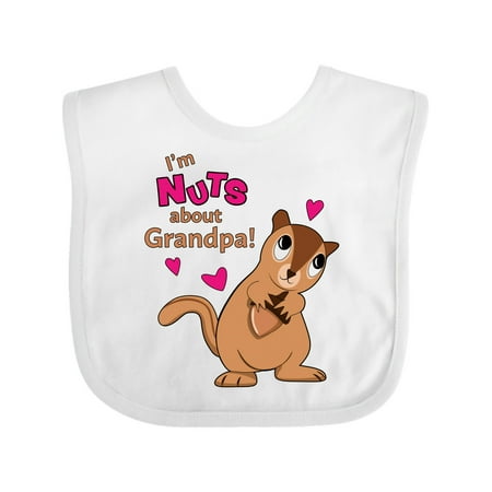 

Inktastic I m Nuts About Grandpa Gift Baby Boy or Baby Girl Bib