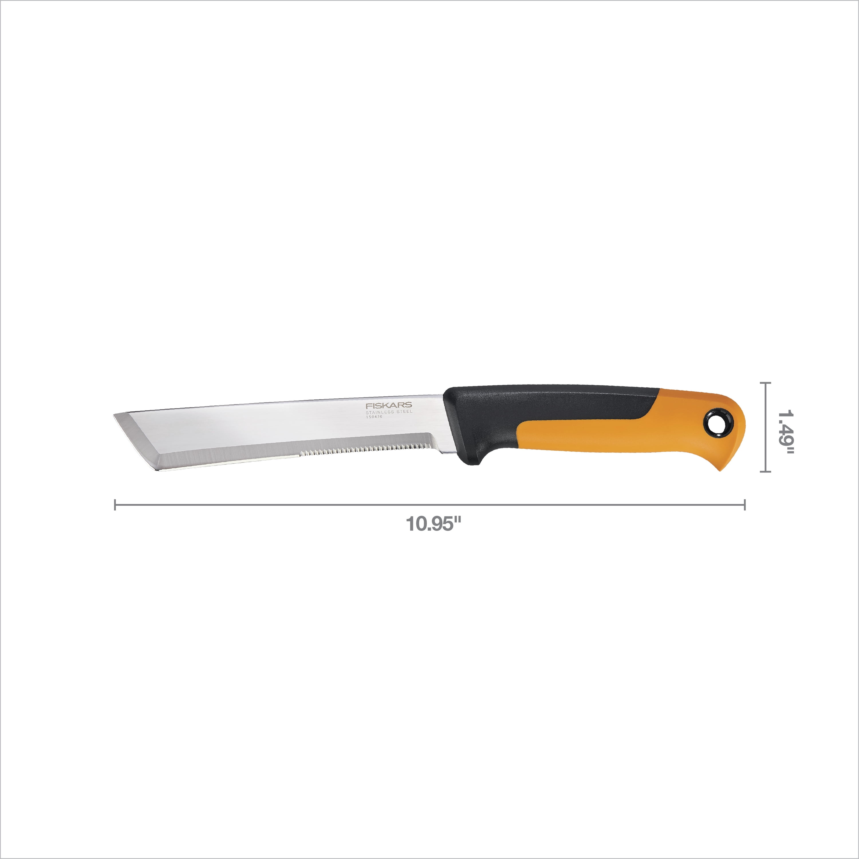 Fiskars Harvesting Garden Knife, Food Gardening Tools, Orange and Black