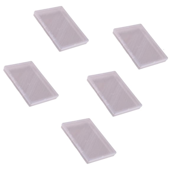 YIEMEEN 5 Pieces Flat Transparent Storage Case for Organizing Small Items Papers Holder