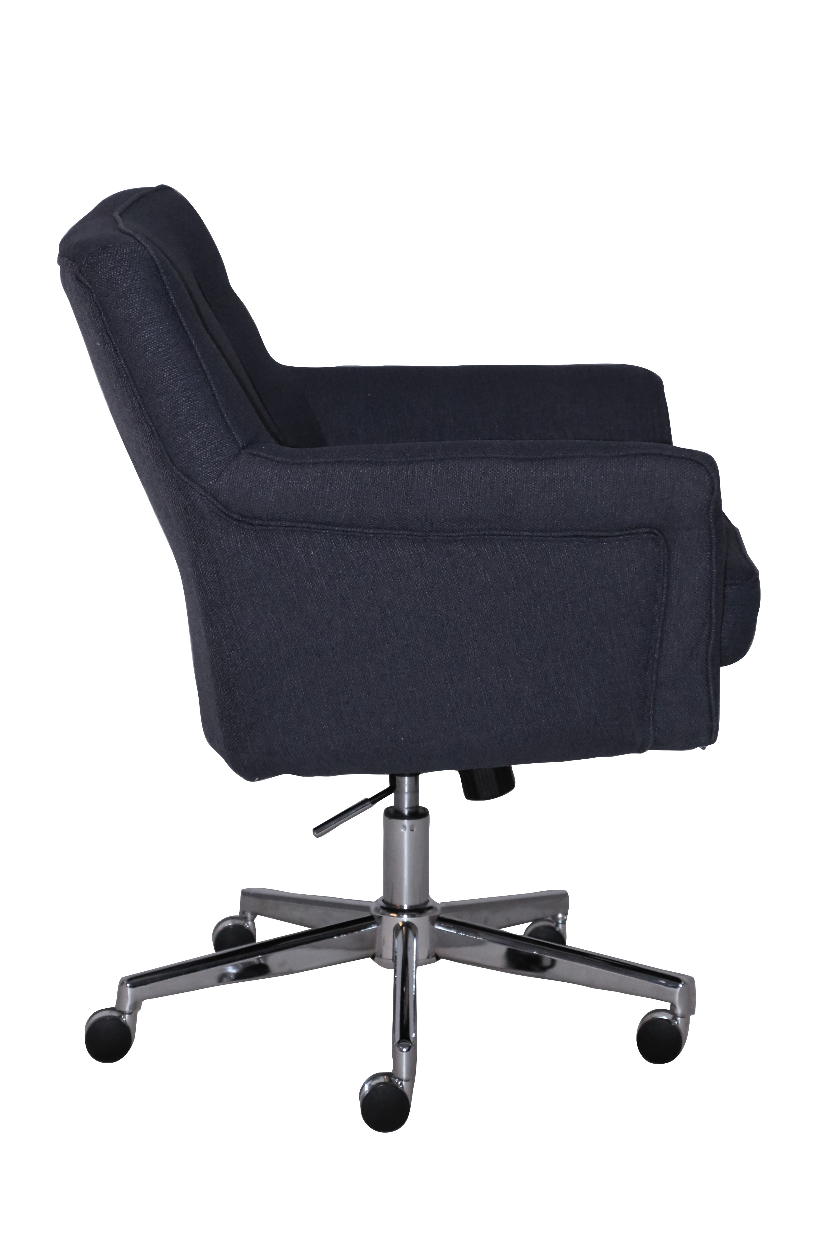Serta Style Ashland Home Office Chair, Blue Twill Fabric