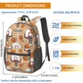 thumbnail image 3 of Basketball and Hoop Wooden Pattern 17" School Backpacks for Teens,Waterproof Oxford Fabric,S-Shape Padded Straps for School,Travel,Hiking,Camping, 3 of 6
