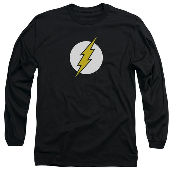 DC Comics Flash Logo Mens Long Sleeve Shirt
