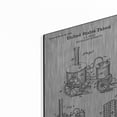 thumbnail image 2 of Luxe Metal Art 'Distillery Apparatus Blueprint Patent White' Metal Wall Art, 12"x16", 2 of 7