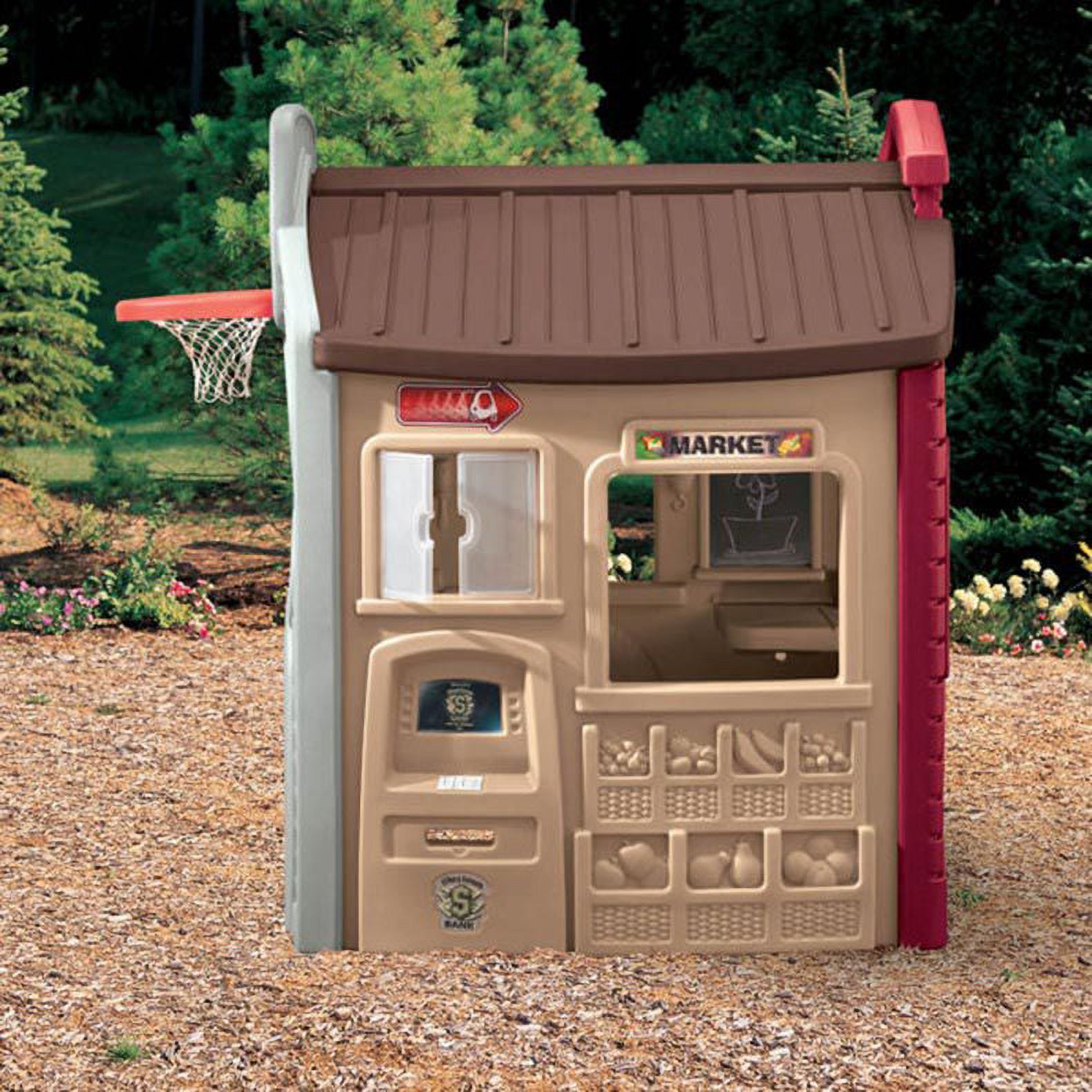 Little Tikes Town Playhouse, Features Market, Gas Station, and Sports Center - image 6 of 8